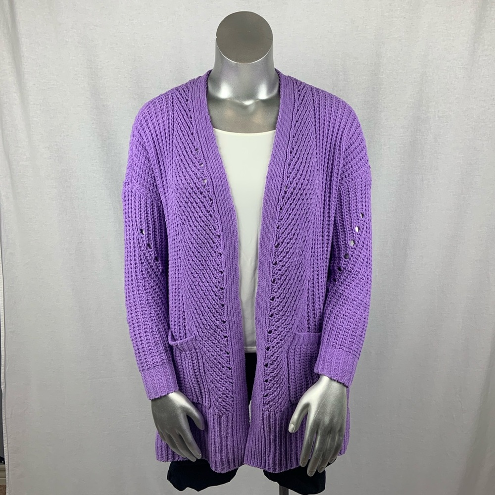 Lilac Kiss Style & Co. Sweater Cardnigan - Picture 2 of 6